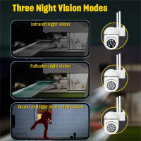 Cámara IP A7 Smart Outdoor Seguridad Doméstica WIFI Vigilancia CCTV Visión Nocturna Color Audio Bidireccional HD 1080P Wireless - details 5
