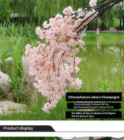 Vine De Cerezo Artificial De 140CM En Seda Para Decoración De Hogar Boda Jardín Fiesta Tienda Navidad Lujo Flor Falsa De Cerezo - details 3