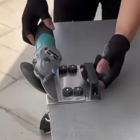 Herramienta De Acero Inoxidable Para Amoladora De Ángulo 45 Grados Durable Lijadora De Borde De Azulejos Cerámicos Ajuste Para Máquinas Tipo 100 - details 4