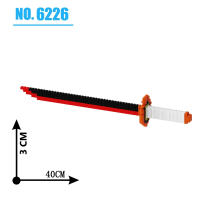 Bloques De Construcción Samurai 480Pcs Ninja Katana De Anime Japonés Con Hoja De Mariposa Juguetes Para Niños Y Adultos Bricks De Plástico Micro Bloques Auto-Desbloqueables - details 4