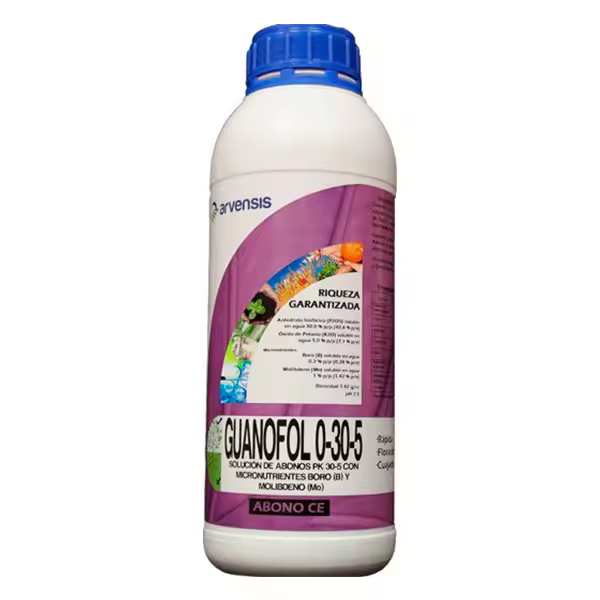 NPK cuajado y fijación de frutos GUANOFOL 0-30-5 - 5 litros Arvensis - 1