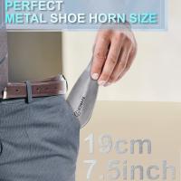 Cayado De Zapato ZOMAKE De Acero Inoxidable Durable Y Flexible En Forma De Cuchara Adecuado Para Seniors Y Niños Accesorio De Zapato Portátil - details 4