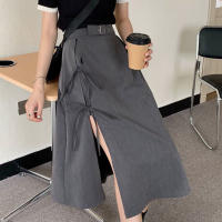 Falda Media Pierna Gótica Oscuro Vintage Para Mujer Elegante Moda Fiesta Club Cintura Alta Femme Bottom Streetwear Goth Falda - details 8