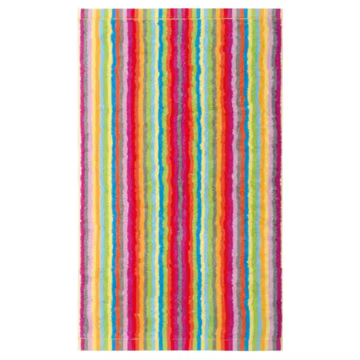 CAWÖ Toalla para invitados - C Life Style multicolor, a rayas, de rizo C Life Style multicolor - 1