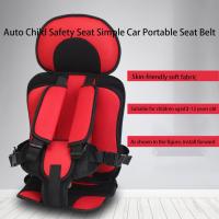 27.8*11 inch car travel seat cushion, portable seat belt, foldable car seat protector, children's travel accessories, easily foldable and machine washable, multiple colors available - details 1