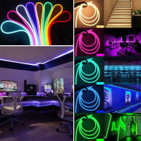 Tira De Neón LED RGB USB 1M 2M 3M 4M 5M 5V Para Decoración De Hogar Luz De Iluminación SMD3535 72LEDs/M Impermeable Para Dormitorio - details 1