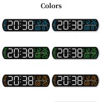 Reloj De Alarma LED Con Mostrador Digital Temporizador Cuenta Regresiva DST Botón De Sueño Auto Dimming Mostrador De Fecha Y Día De La Semana Dual 12/24H Reloj De Mesa Moderno - details 15