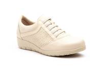 95567 cuero-beige y platino-nude Hecho en España Deportivos Mujer Piel Cordones Elásticos Cuña Numeración:35-41 Marca:JAM Estos son deportivos para mujer, en tonos marrones con variación de texturas. La puntera y los laterales exhiben cuero liso, mientras - details 10