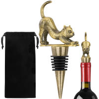 Tapa De Botella De Vino Para Perros/Cats Decorativa De Aleación De Zinc Y Silicona Herramientas De Accesorios Para Vino - details 12