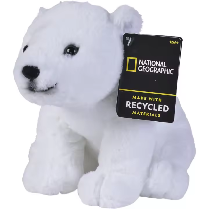 SIMBA - Peluche DISNEY NATIONAL GEOGRAPHIC - Peluche OSO POLAR - Licencia Oficial Disney - Multicolor - Mide 27 cm - Mayores de 1 año - 1
