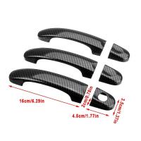 Set De 6 Cubiertas De Manija De Puerta En Fibra De Carbono Para VW Transporter T5 T6 Caddy 2003-2015 Accesorios Exteriores - details 1