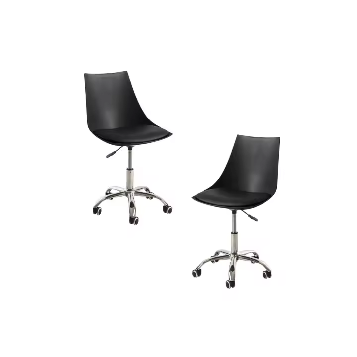 Pack 2 Sillas Blok Office - Negro - 1