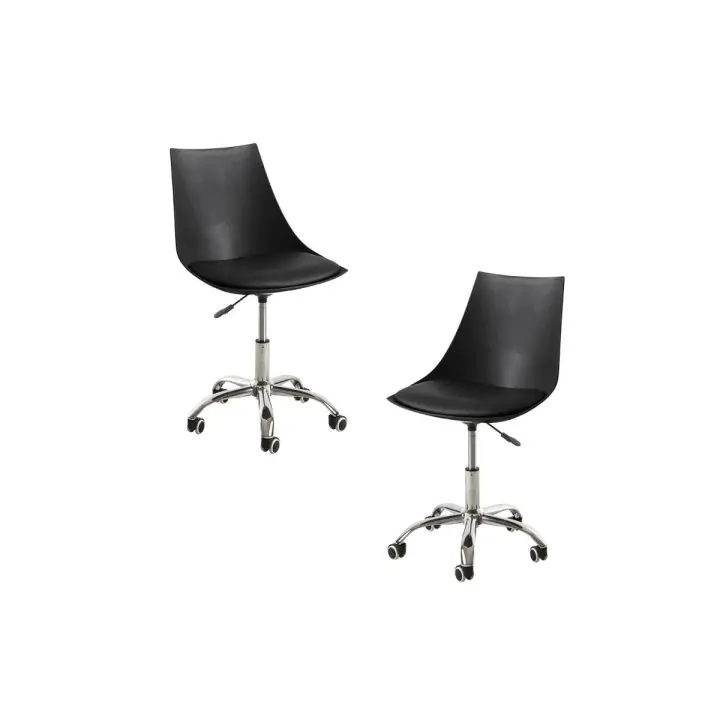 Pack 2 Sillas Blok Office - Negro - 1