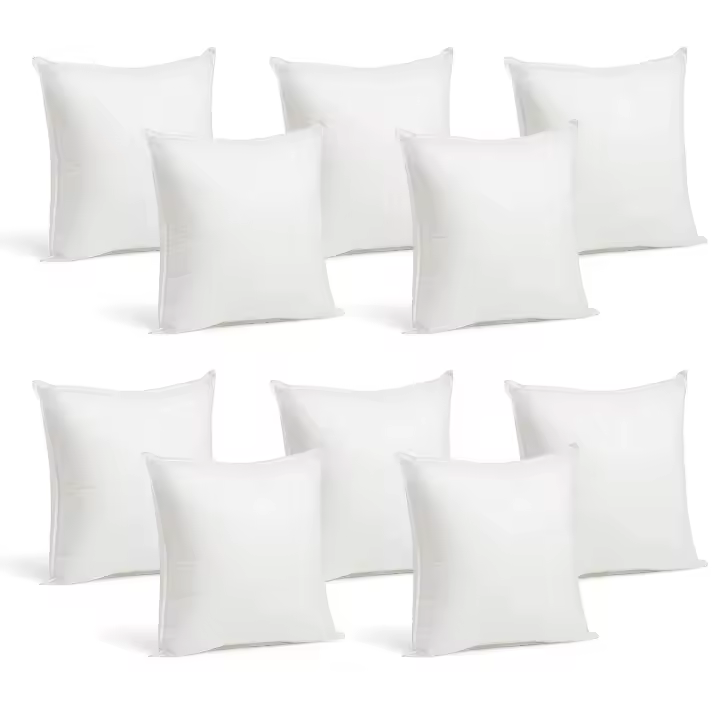 Relleno de cojín, 12, ,8, 6, 4 o 3 unidades. 30x50 , 45x45, 50x70. Cojín decorativo. Alta calidad y grosor. Pack OFERTA. Rectangular y Cuadrado. Mullido. Hotel, Casa, Jardín, Salón, Sofá, Cama. - 1