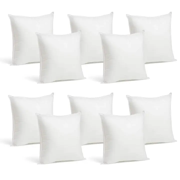 Relleno de cojín, 12, ,8, 6, 4 o 3 unidades. 30x50 , 45x45, 50x70. Cojín decorativo. Alta calidad y grosor. Pack OFERTA. Rectangular y Cuadrado. Mullido. Hotel, Casa, Jardín, Salón, Sofá, Cama. - 1