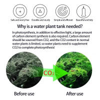 Botella De Aluminio Para Agua De Acuario Con CO2 1L Tanque De Hierba De Agua Y Oxígeno Para Tanque De Peces Material De Aluminio - details 1