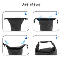 Bolsa De Hombro Impermeable Para Natación Senderismo Viajes Motocicleta 10L 15L 20L 30L Bolsa Seca PVC Para Exteriores - details 10