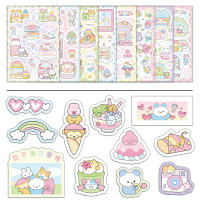 8PCS Etiquetas De Viaje De Primavera Para Teléfono Móvil Y Cuaderno Decoración Impermeable De Elementos Pequeños Y Lindos De Dibujos Animados - details 1