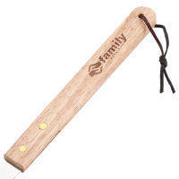 DESEOS Tenedor de Barbacoa Profesional con Mango de Madera – 36.5 cm de Longitud Total y  3.5 cm de Ancho – Ideal para Asados, BBQ y Cocina al Aire Libre - details 3
