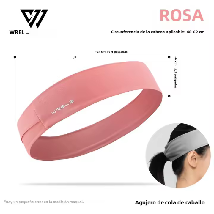 WRELS Diademas Deportivas Para Hombres Y Mujeres Bandas Elásticas Suaves Para Correr Yoga Gimnasio Salud Outdoor - 1