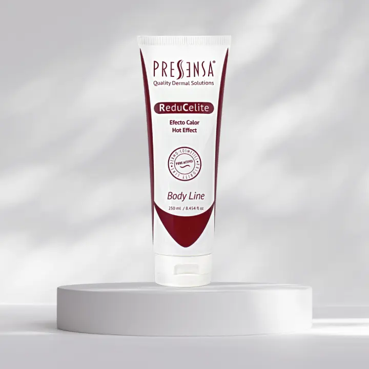 Pressensa - ReduCelite Gel Reductor Térmico – Anticelulítico con Cafeína, Carnitina y Provislim™ – Reafirma y Favorece la Eliminación de Grasa – Mejora visiblemente el aspecto de la piel con celulitis – Ideal para uso diario – 250 ml - 1