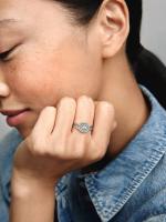 Halo brillantemente-Plata de Leyes Pandora - Anillo de Doble - details 4