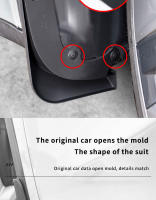 Defensas De Barro De Fibra De Carbono Mate Negro Para Tesla Model Y 2020-2023 Sin Necesidad De Perforar Agujeros Accesorios De Coche - details 4