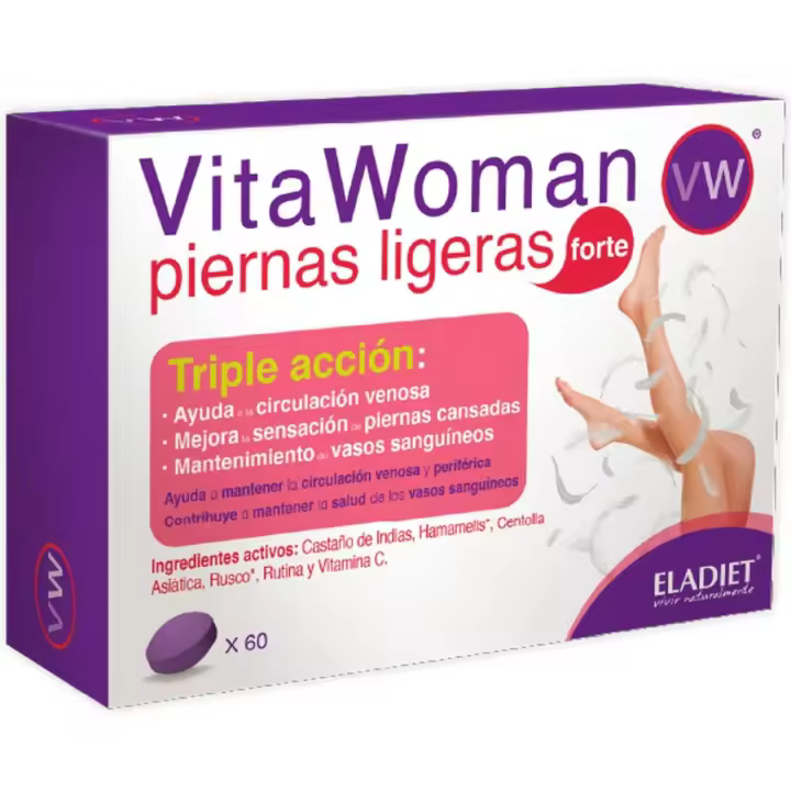 Eladiet Vitawoman Piernas Ligeras Forte 60 Comprimidos - 1
