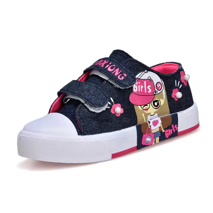 Zapatos De Lona Para Niños Suaves Y Transpirables Zapatillas Deportivas Casuales Antideslizantes Tallas 21-38 Para Niños Y Niñas - 1
