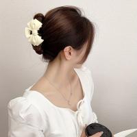 Pinza Para El Cabello De Moda Para Mujeres Accesorio Colorido De Lazo Pinza De Tiburón Para Cola De Caballo Estilo Sólido - details 2