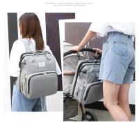 Bolso De Cuero Genuino Para Mamá Y Bebé Bolsa De Almacenamiento Doble Bolsa De Viaje Para Bebé Bolso De Diaper Con Hombro Para Carrito De Bebé - details 13