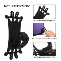 Soporte De Teléfono Para Bicicleta Y Motocicleta De Silicona Gire 360° Compatible Con Samsung iPhone Xiaomi Huawei Soporte Eléctrico Para Vehículos - details 3