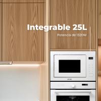 EVVO Microondas integrable Mi45 Glass , 25L de Capacidad, Grill 1200W, Puerta y Marcos Efecto Brillante, Multifunción - details 0