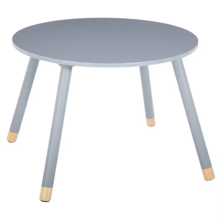 Atmosphera Mesa Infantil Dulzura Gris de Madera para Niños con Bonito Diseño - 1