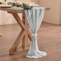 Corredor De Mesa De Tela De Organza 30cm X 300cm Estilo Bohemio Romántico Para Bodas Cumpleaños Y Decoración De Mesa De Valentine's Day - details 7
