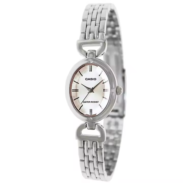 Casio Ltp-1374d-7adf  Reloj Para Para Mujer Color Plateado. Cristal Biselado. - 1