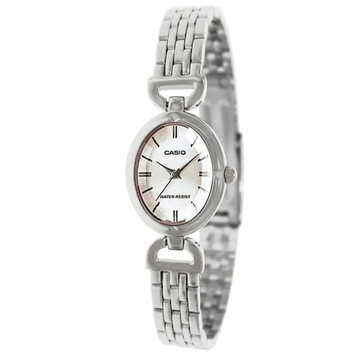 Casio Ltp-1374d-7adf  Reloj Para Para Mujer Color Plateado. Cristal Biselado. - 1