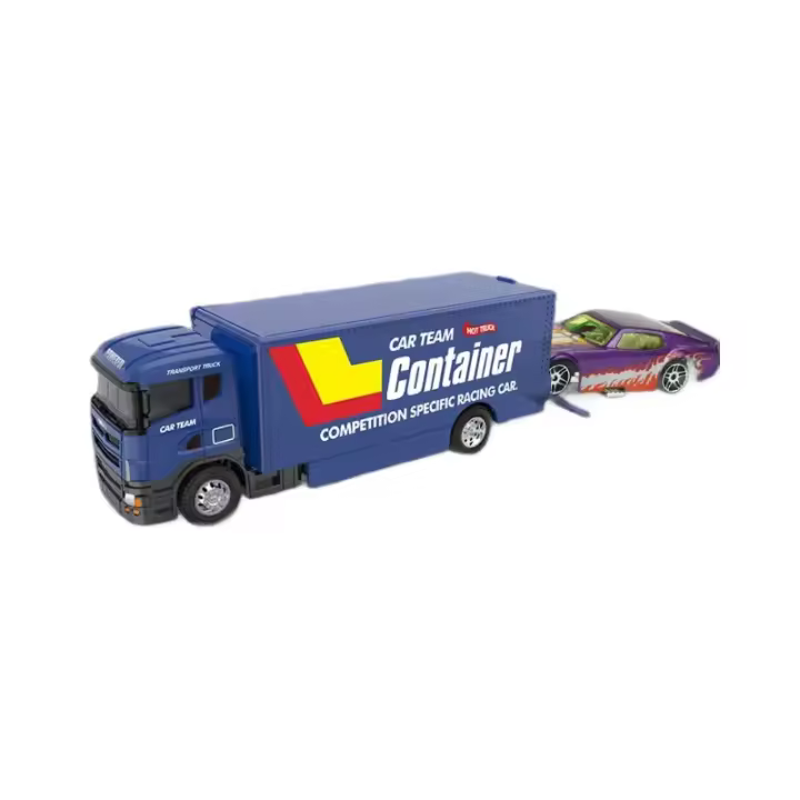 Juguete De Carga De Aleación Camión Retro Con Acción De Resorte Divertido Conjunto De Transporte Para Niños Vehículo Coleccionable De Carruaje - 1