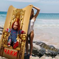 Toalla De Playa B-bride of C-chucky Para Niños Toalla De Baño Piscina Vacaciones Regalo Picnic Fiesta Toalla Rectangular De Algodón Y Poliéster Absorbente Y Secado Rápido - details 9