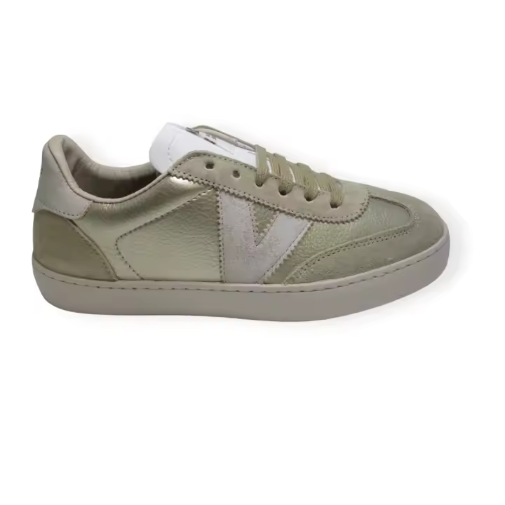 ZAPATILLA PLANA VICTORIA 1126197 PLATINUM BERLIN METAL - 1
