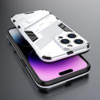 Funda De Teléfono Rugged Armor Para iPhone 11 12 13 Mini 14 plus 15 pro Max Con Soporte Oculto Y Funda Trasera Resistente a Golpes Y Choques Anti-Resbaladizo Y Anti-Scratch - details 8