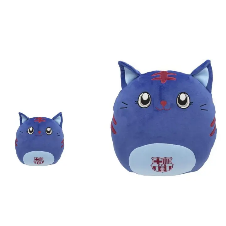 FC BARCELONA PELUCHE MUY SUAVE GATO AZUL 12-30CM - 1