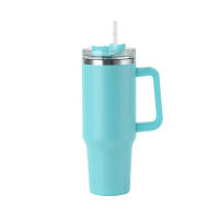 Botella De Agua Aislada De Acero Inoxidable De 40oz Con Mango  De Bebida Para Verano Y Exterior Mantén Frío Con Tapón Y Pajita Mug - details 14