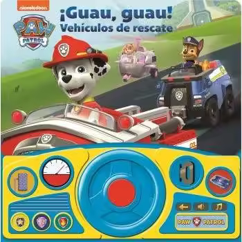 GUAU GUAU VEHICULOS DE RESCATE. LIBRO CON VOLANTE PATRULLA CANINA - 1