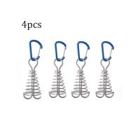 4pcs Hebilla De Anzuelo Para Tenda Accesorios De Camping Al Aire Libre Octopus Cuerda De Viento Fijación De Madera Agujero Con Resorte - details 9