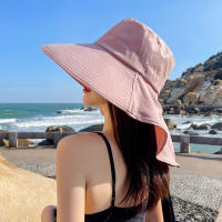 Gorro De Verano Para Mujer Protección UV Con Visera Ancha Y Capucha Para Ponytail Ideal Para Pesca Y Senderismo Al Aire Libre - details 3