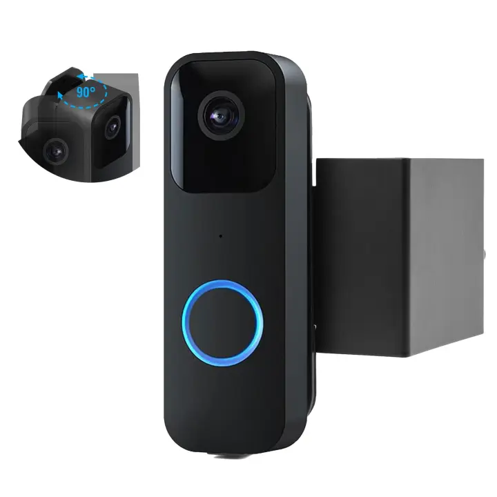 Timbre con vídeo | Bidireccional audio, HD video, Batería de Lara duración, detección de movimiento, notificaciones de timbre en la aplicación, | Negro - 1