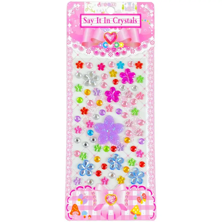 Pegatinas De Diamante 3D Para Niñas Adhesivos De Cristal Acrílico DIY Decoración Manual Para Niños Jóvenes Y Adultos - 1