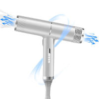 Diffusor De Secador De Pelo Resistente Al Viento Con Luz Azul Y Aniones Herramientas Antiestáticas Para El Cabello Potencia Alta Para Hogar - details 7