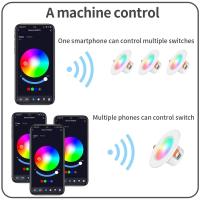 Tuya Inteligente Bluetooth Downlight 10W 15W RGB Control De Color Por Voz Google Home Alexa Luz De Techo Inteligente APP Smart Life AC85-265V - details 5